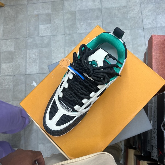 Louis Vuitton Black and Teal Sneakers - Picture 5 of 5